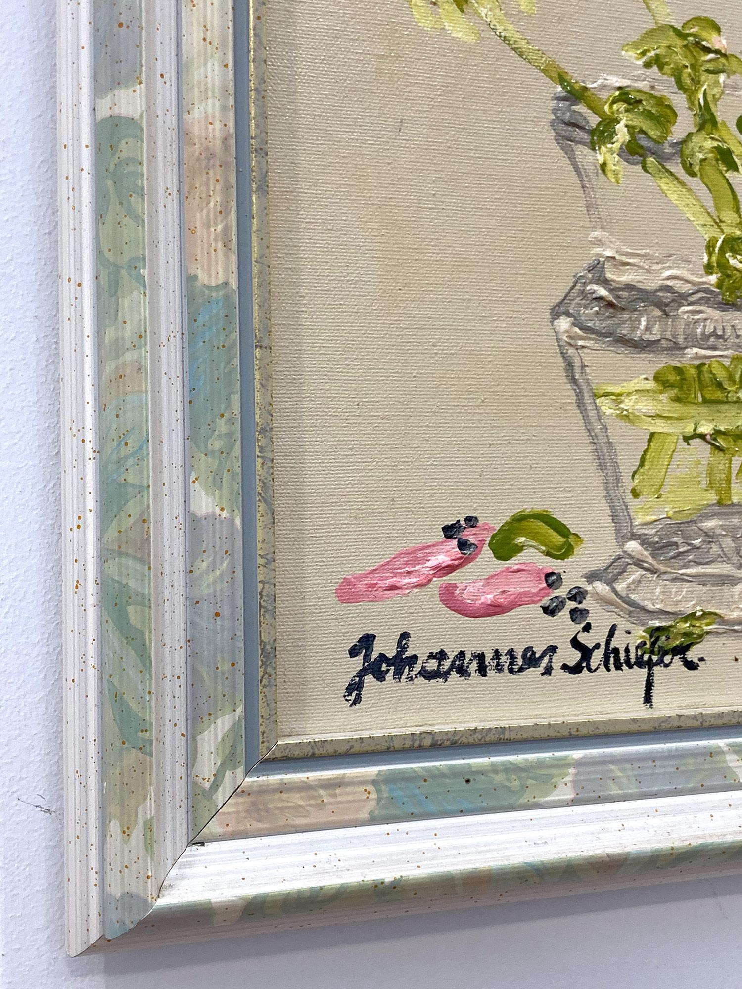 „Sunday Florals“ Buntes impressionistisches Stillleben-Gemälde, Öl auf Leinwand, Öl im Angebot 7
