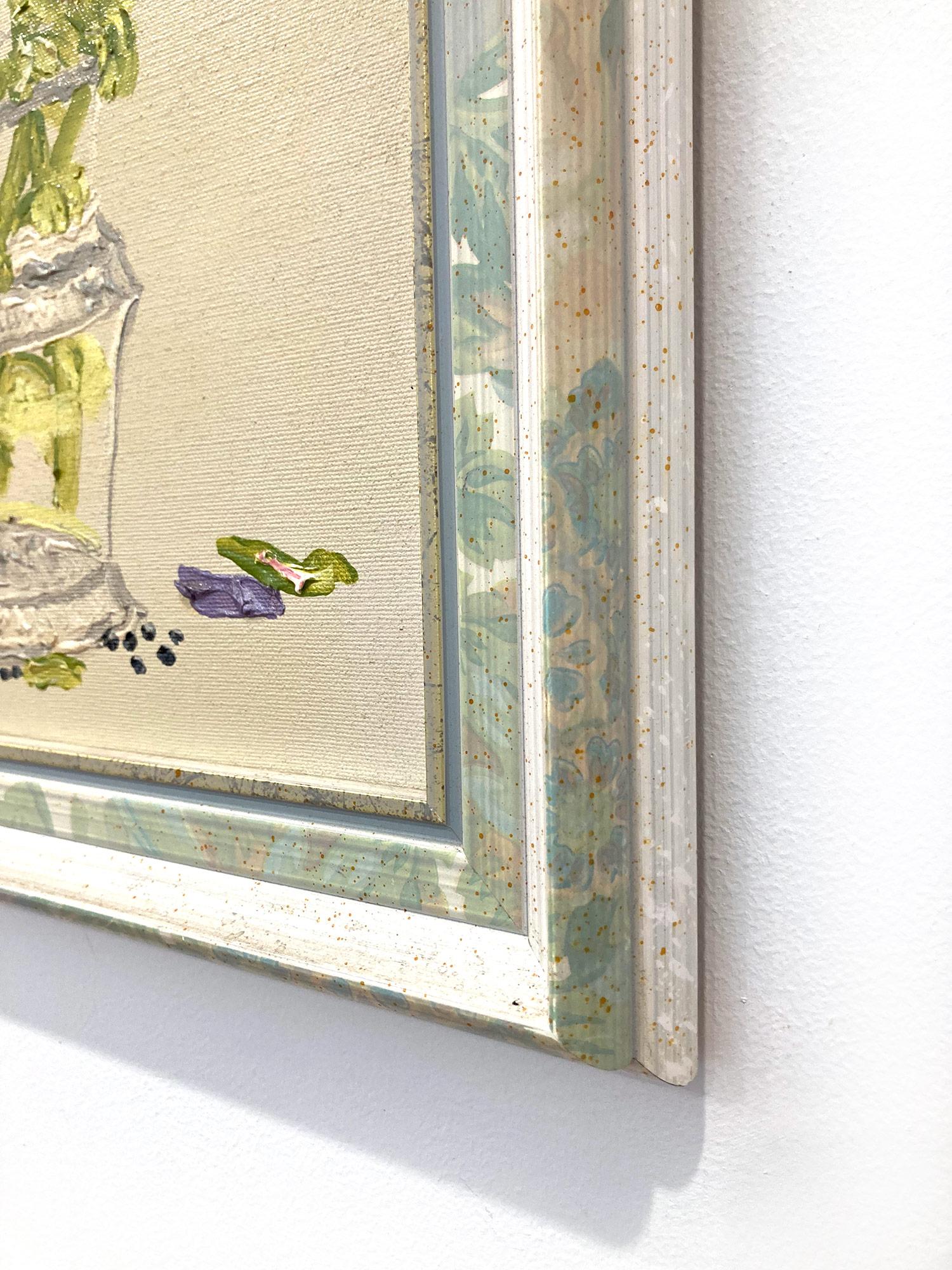 „Sunday Florals“ Buntes impressionistisches Stillleben-Gemälde, Öl auf Leinwand, Öl im Angebot 9