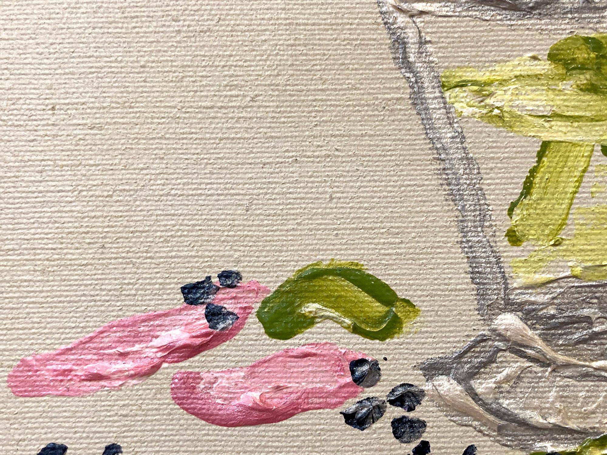„Sunday Florals“ Buntes impressionistisches Stillleben-Gemälde, Öl auf Leinwand, Öl im Angebot 3