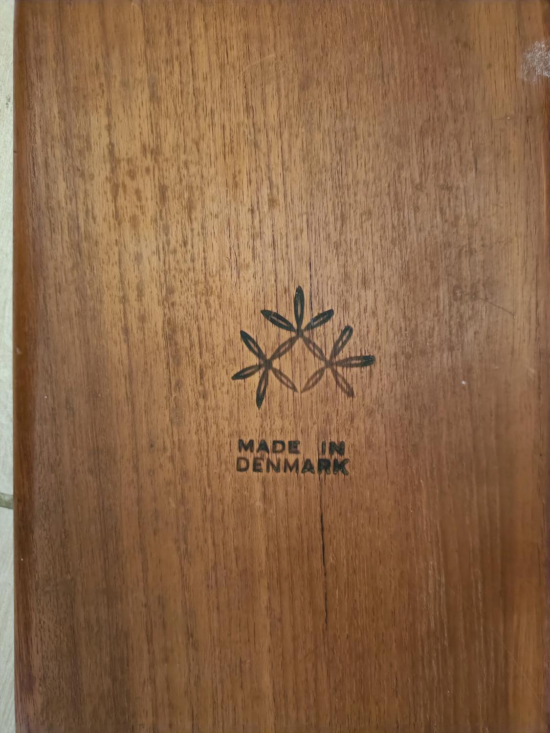 Teck Johannes AAsbjerg Tavolino in Teak, Danimarca 1950s en vente