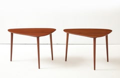 Johannes Aasbjerg Triangle Teak Side Tables