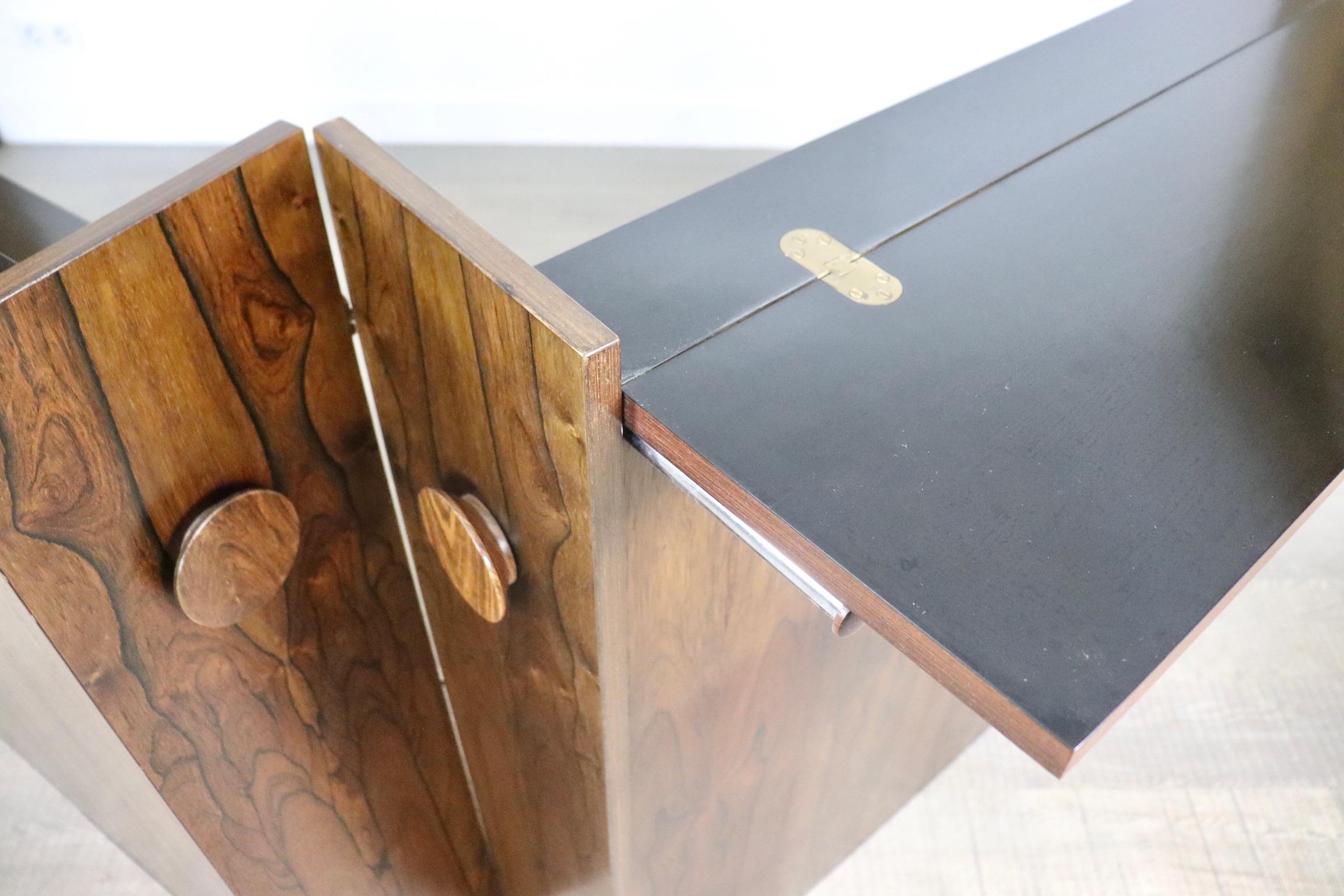 Johannes Andersen and Erik Buch Folding Bar Cabinet Set by Dyrlund 5