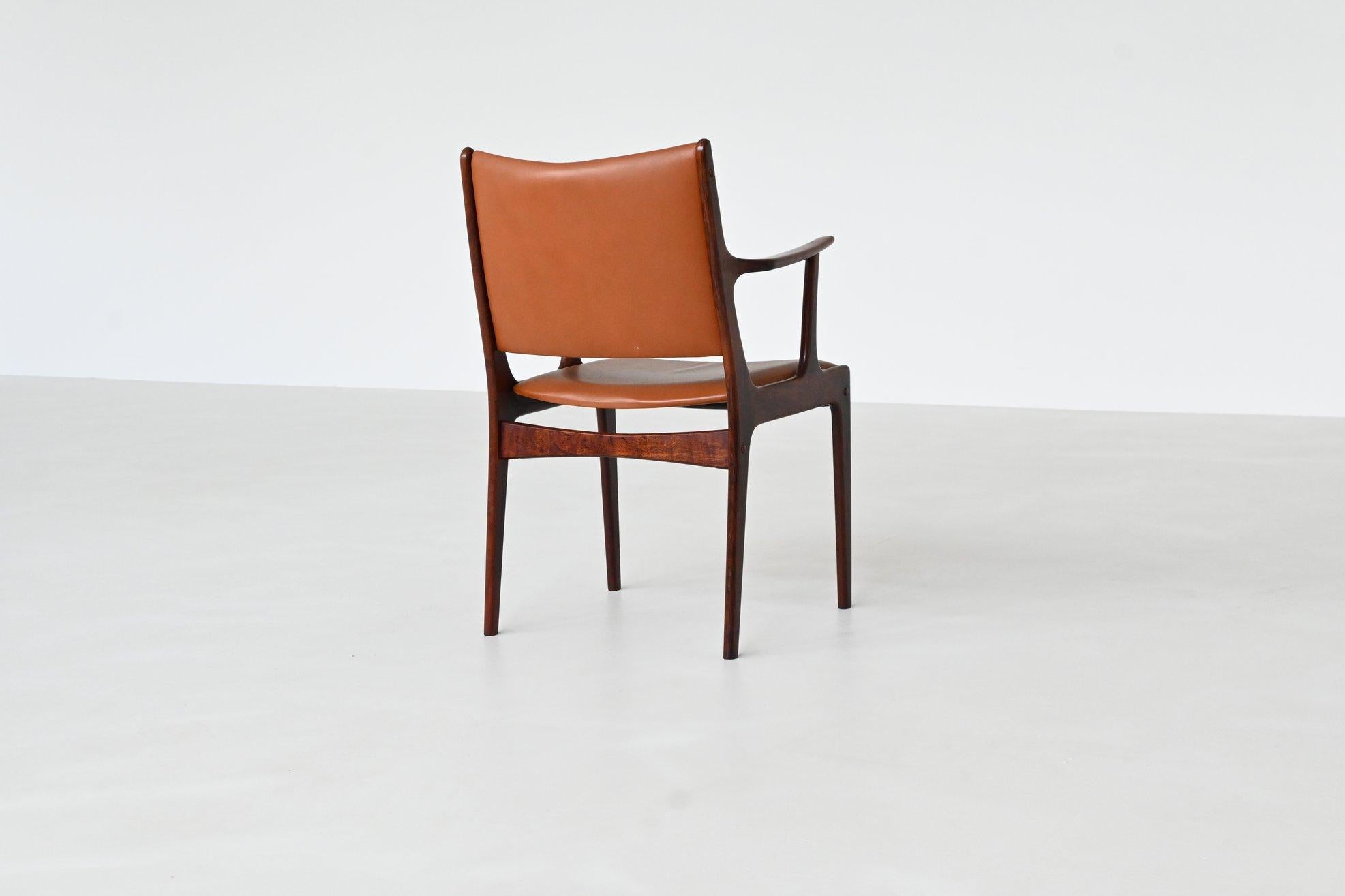 Scandinavian Modern Johannes Andersen armchair in rosewood Uldum Mobelfabrik 1960 For Sale