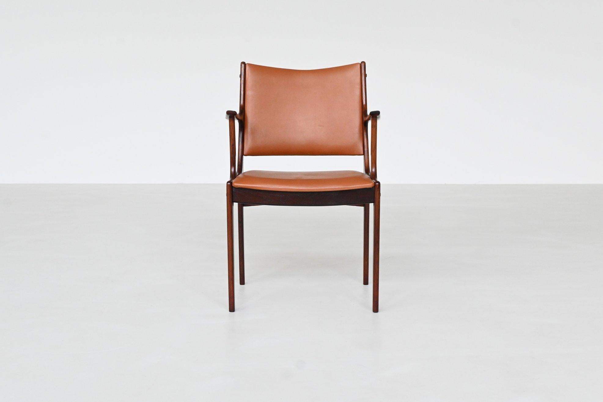 Danish Johannes Andersen armchair in rosewood Uldum Mobelfabrik 1960 For Sale