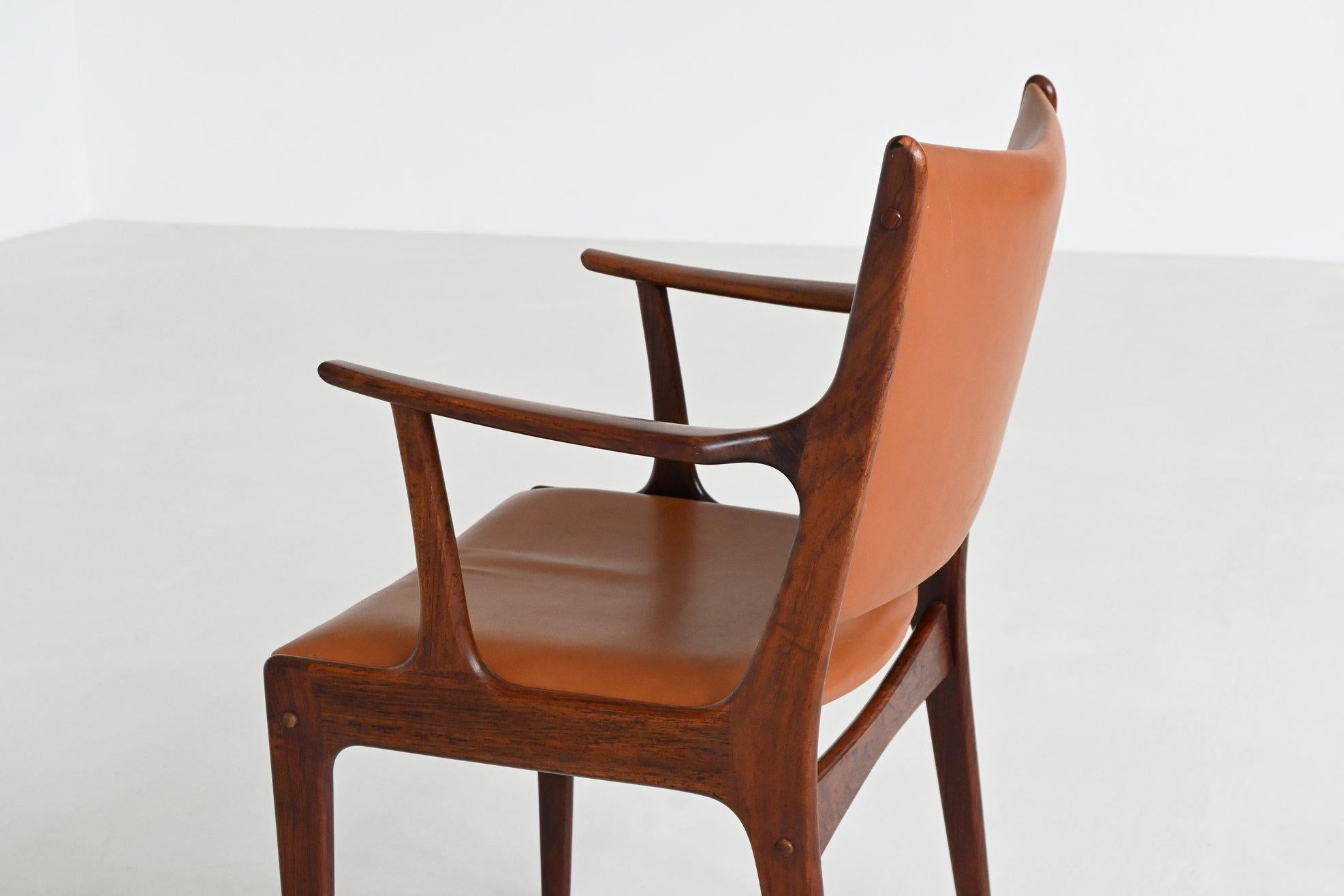 Mid-20th Century Johannes Andersen armchair in rosewood Uldum Mobelfabrik 1960 For Sale
