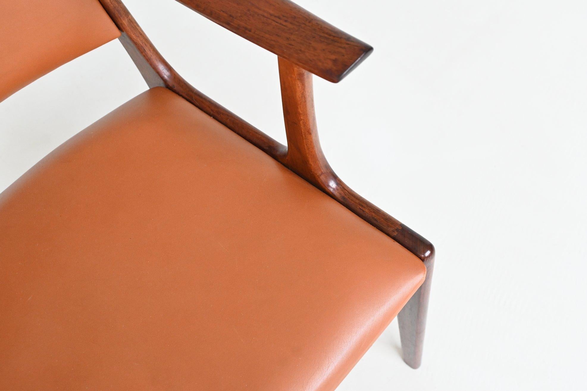 Johannes Andersen armchair in rosewood Uldum Mobelfabrik 1960 For Sale 1