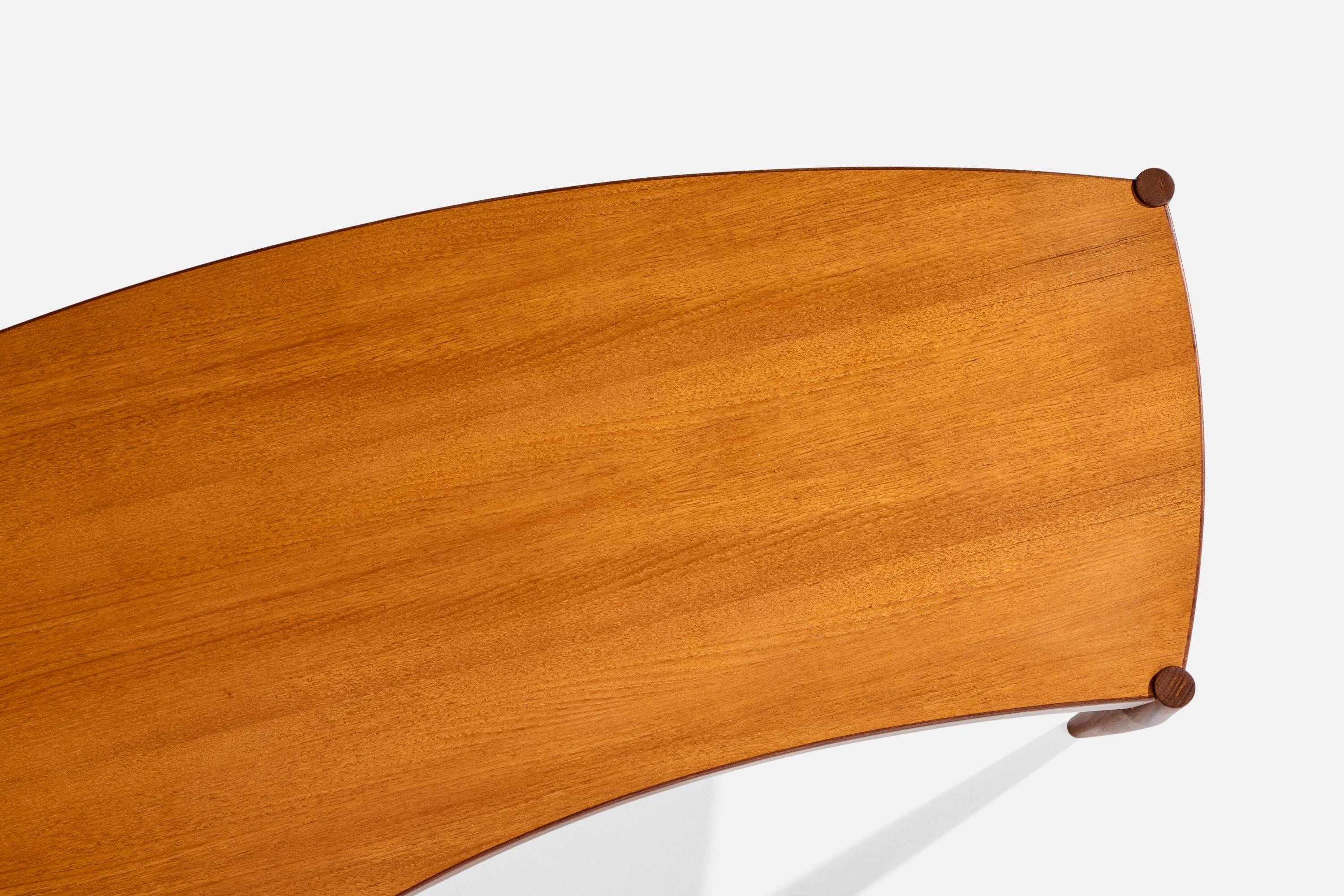 Johannes Andersen Attribution, table basse, teck, Suède, années 1950 en vente 5