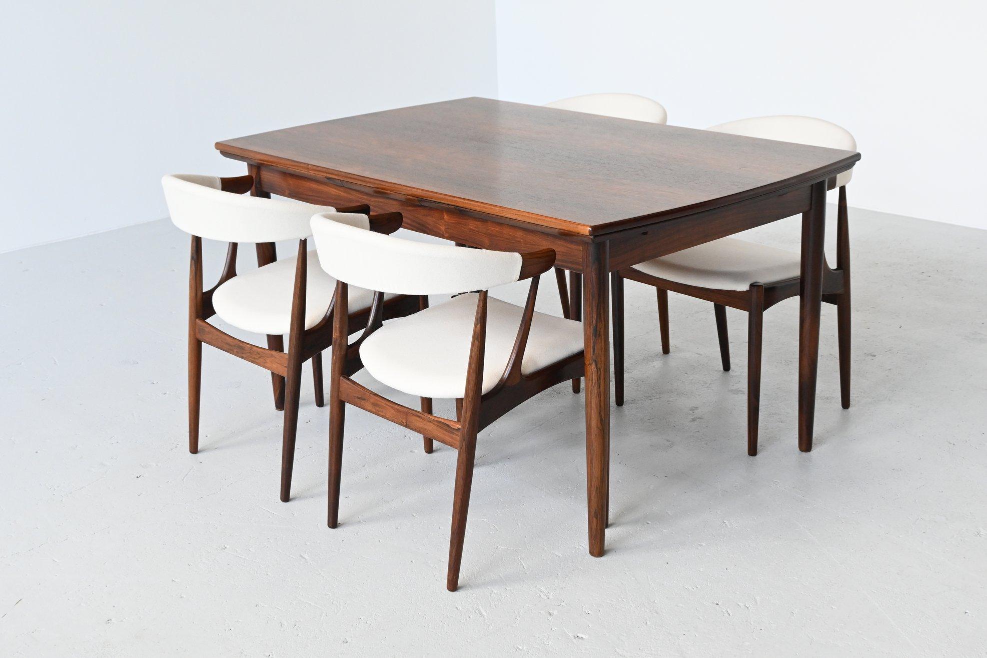 Johannes Andersen BA113 Rosewood Dining Chairs, Denmark, 1969 5