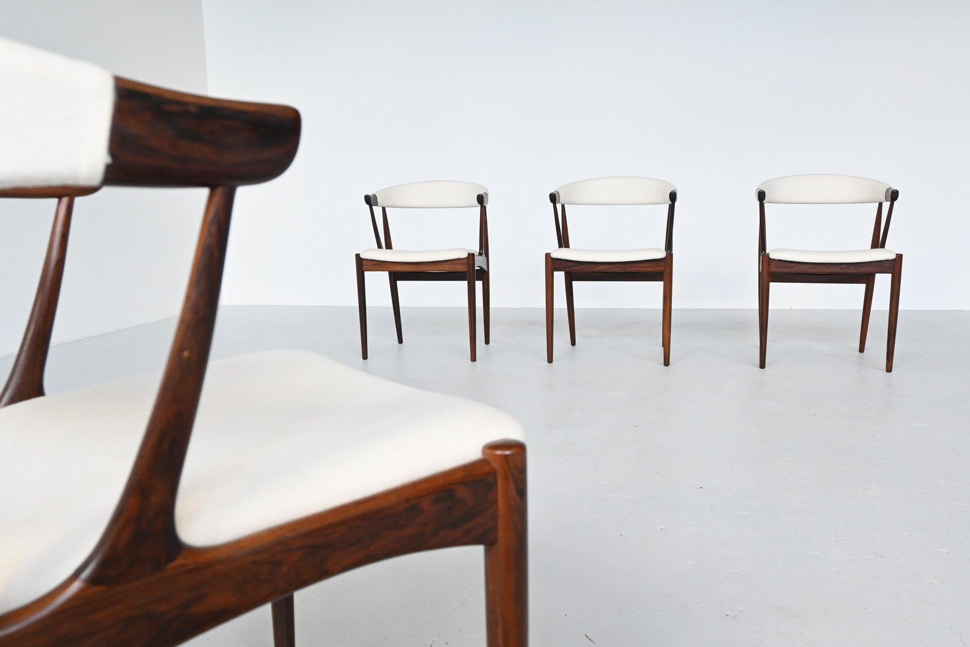 Mid-Century Modern Johannes Andersen BA113 Rosewood Dining Chairs, Denmark, 1969