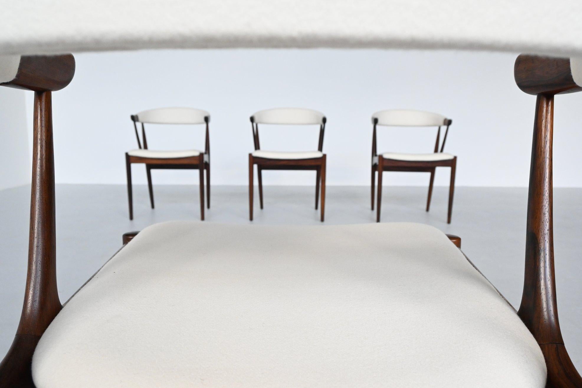 Danish Johannes Andersen BA113 Rosewood Dining Chairs, Denmark, 1969