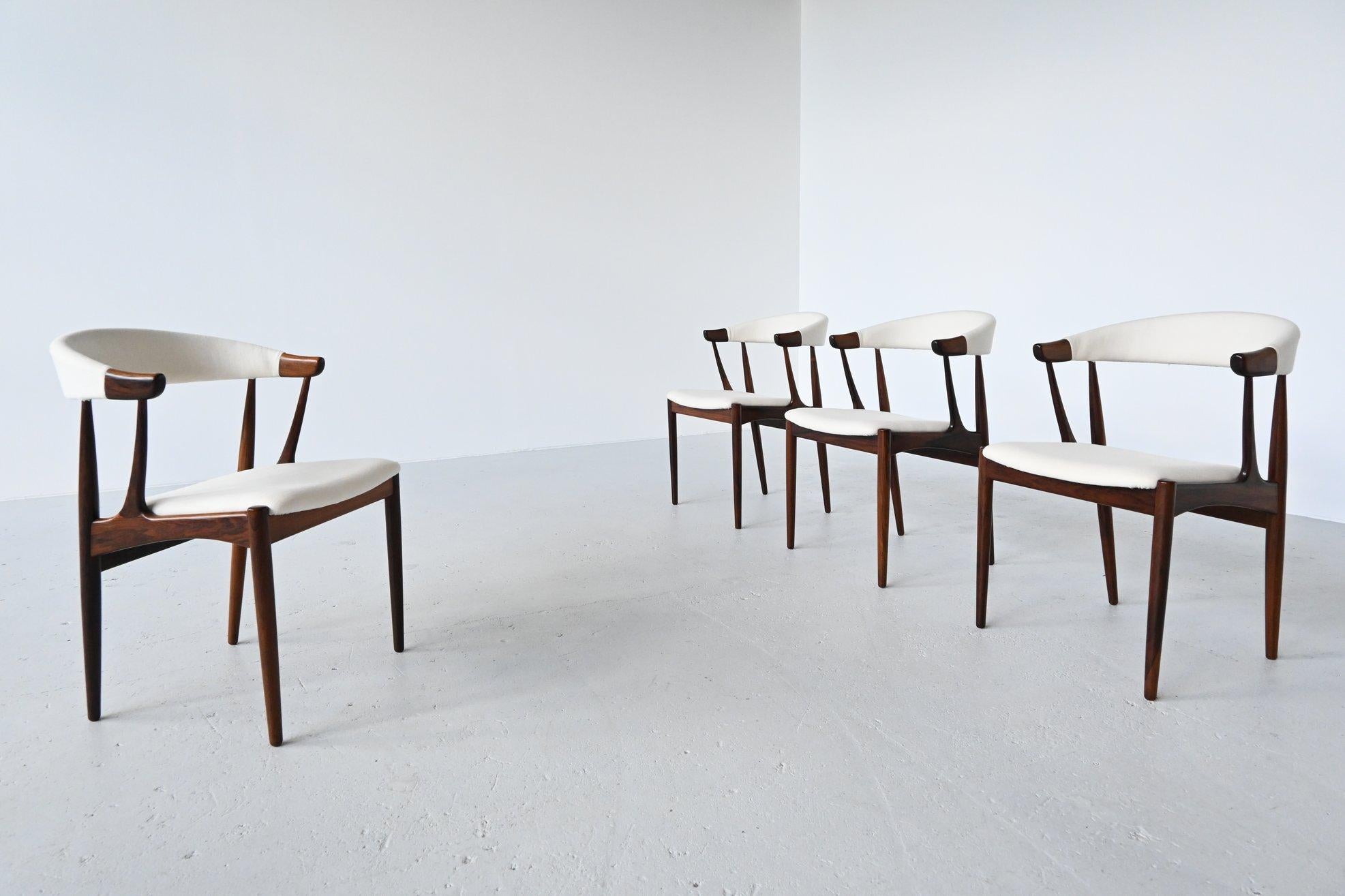 Johannes Andersen BA113 Rosewood Dining Chairs, Denmark, 1969 In Good Condition In Etten-Leur, NL