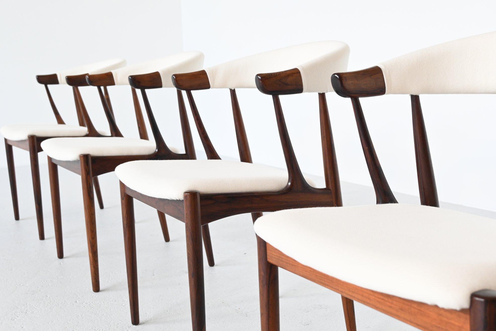 Mid-20th Century Johannes Andersen BA113 Rosewood Dining Chairs, Denmark, 1969