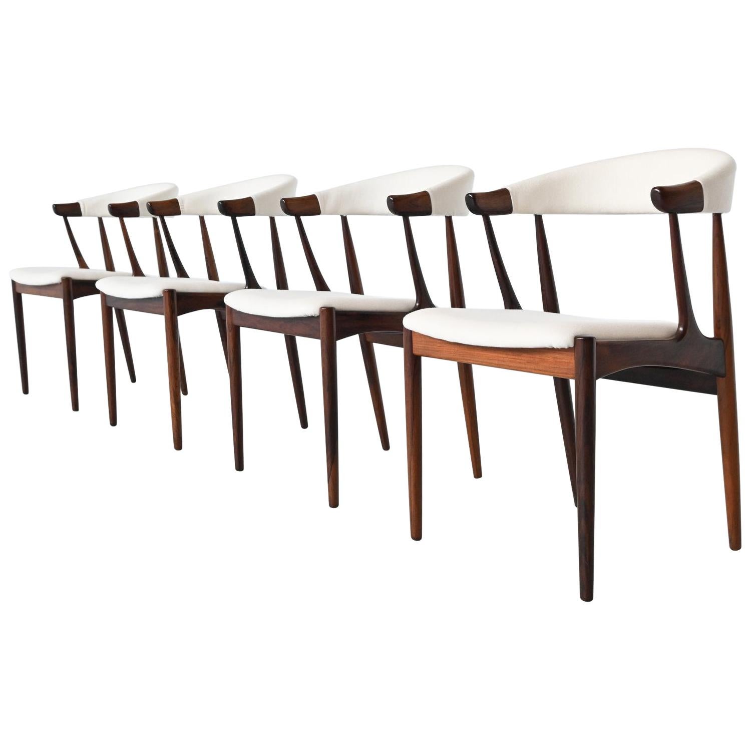 Johannes Andersen BA113 Rosewood Dining Chairs, Denmark, 1969