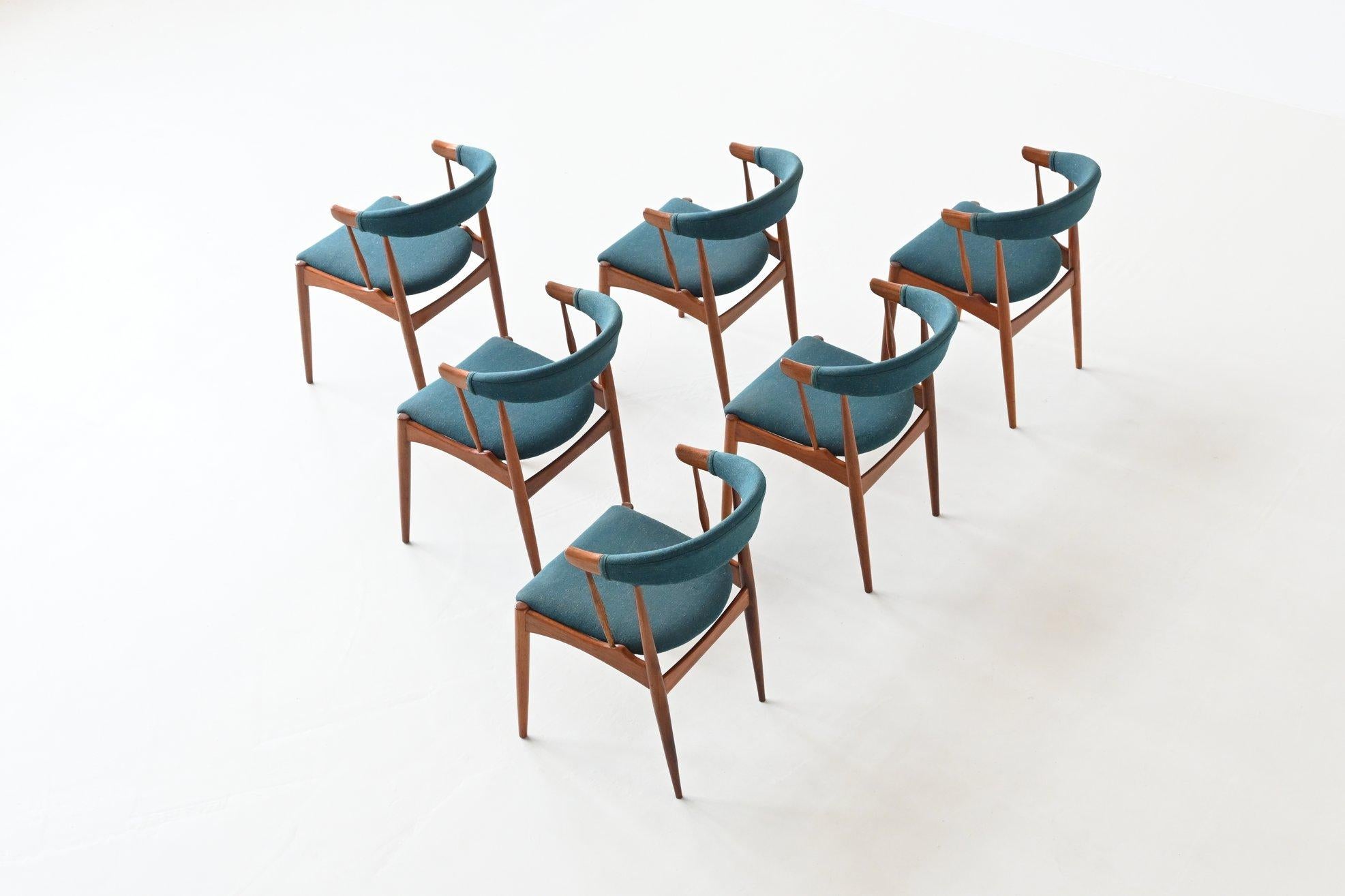 Johannes Andersen BA113 Teak Dining Chairs Denmark, 1969 3