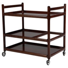 Johannes Andersen bar cart in mahogany, 1960s