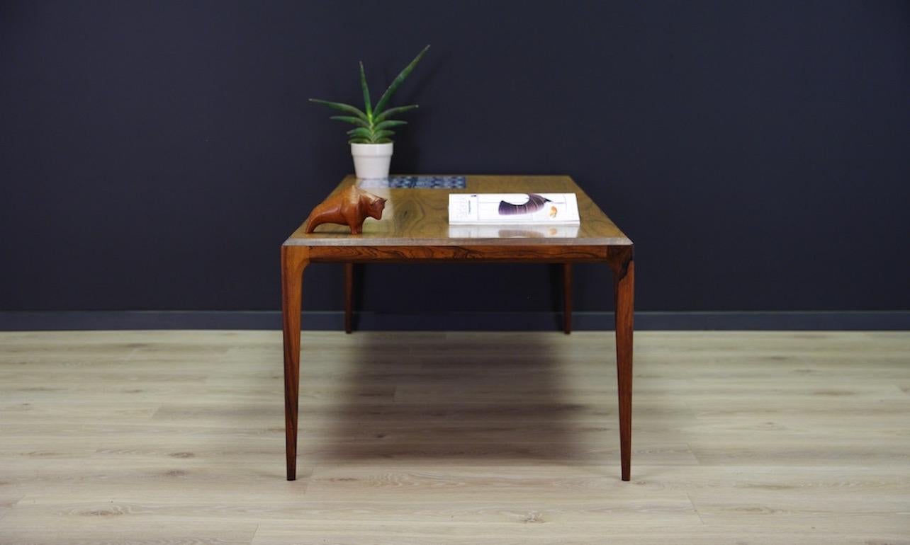 Johannes Andersen Bronze Coffee Table Rosewood Classic, 1960s For Sale 3