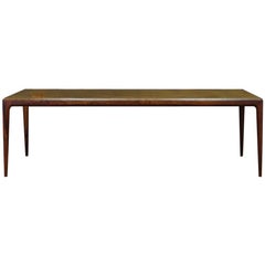 Used Johannes Andersen Bronze Coffee Table Rosewood Classic, 1960s