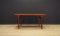 Johannes Andersen Brown Dining Table Teak Danish Design, 1960s