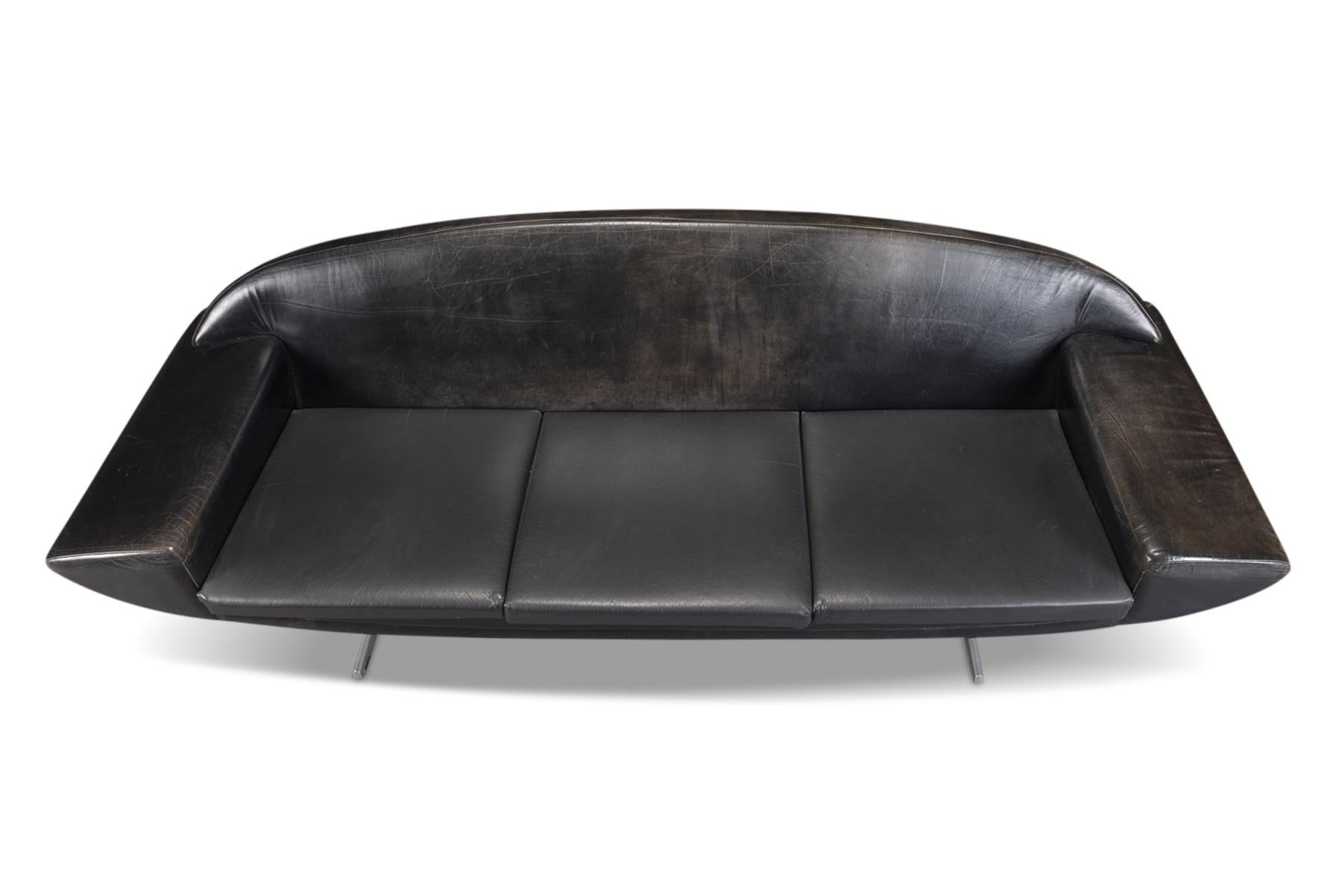 capri leather sofa
