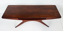Johannes Andersen CFC Silkebørg Smile Coffee Table, 1950s Denmark