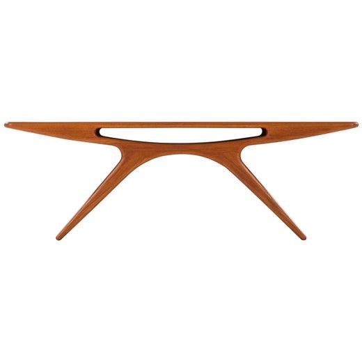Johannes Andersen Coffee Table Produced by CFC Silkeborg in Denmark For  Sale at 1stDibs