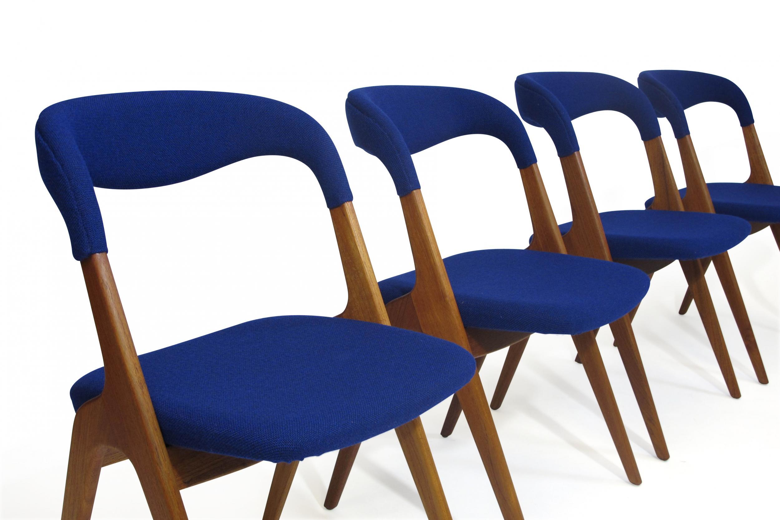 Johannes Andersen Danish Teak Dining Chairs 3