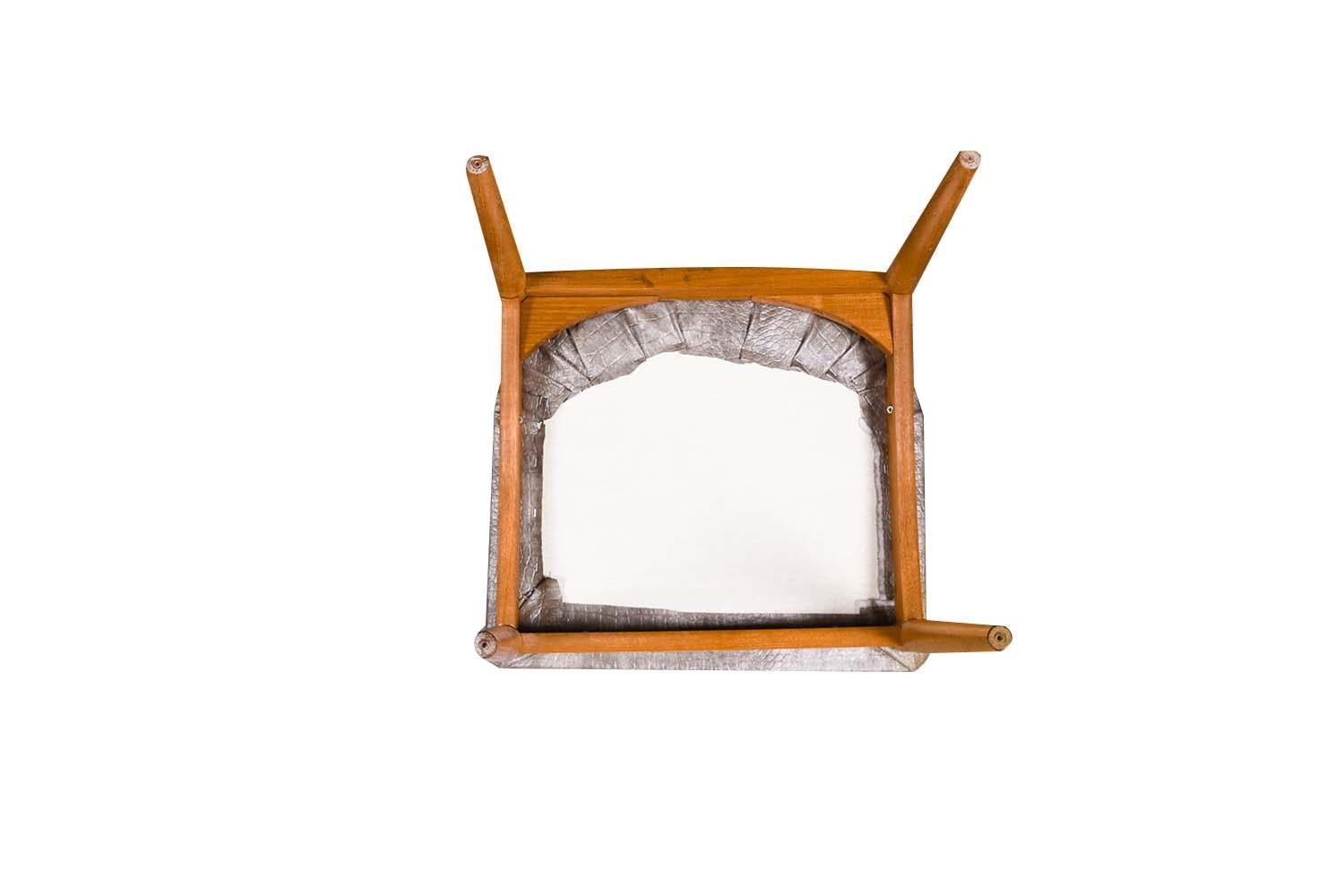 Johannes Andersen Danish Teak Mid-Century Juliane Dining Chairs For Sale 4