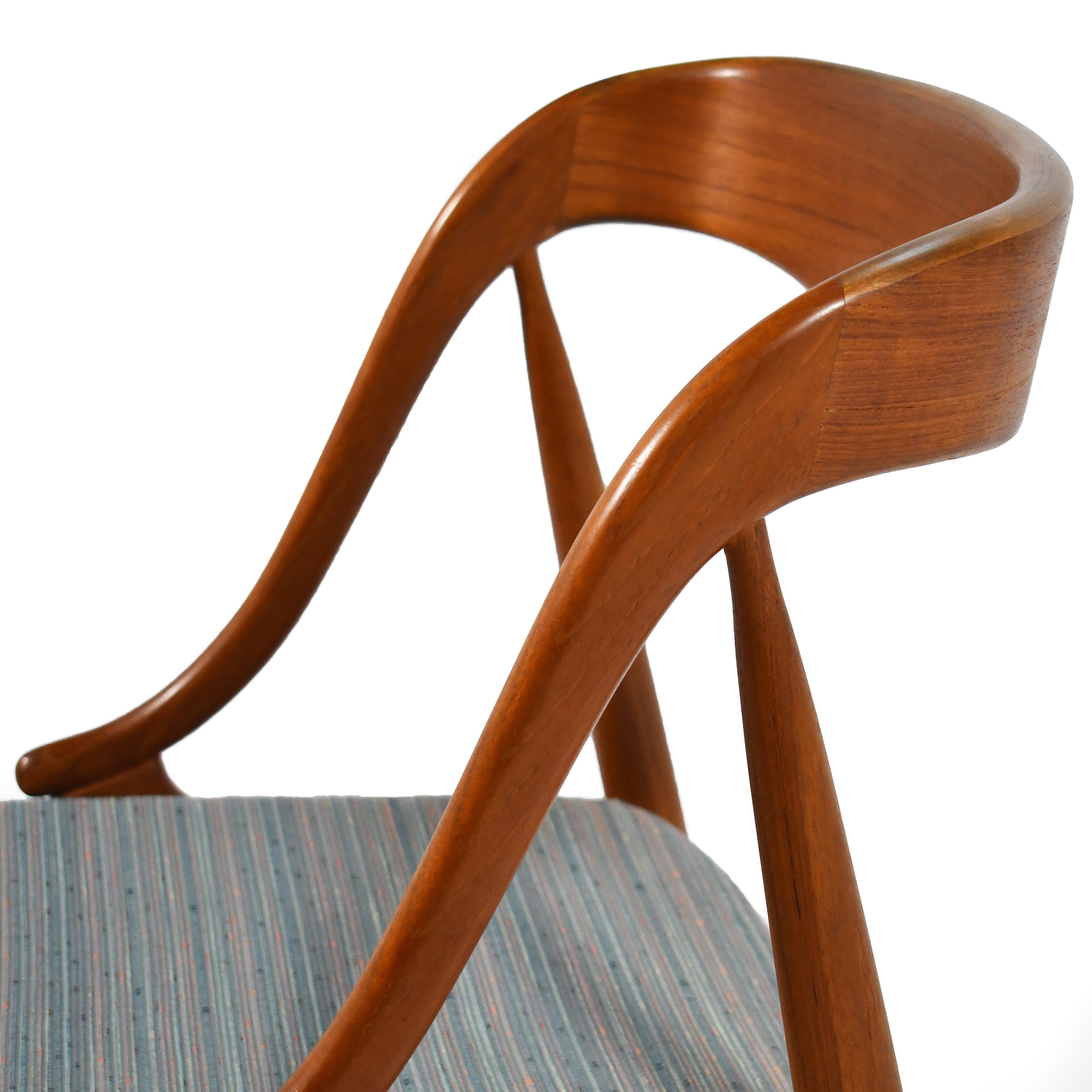 Teak Johannes Andersen Dining Chairs by Uldum Møbelfabrik Set of 6 For Sale