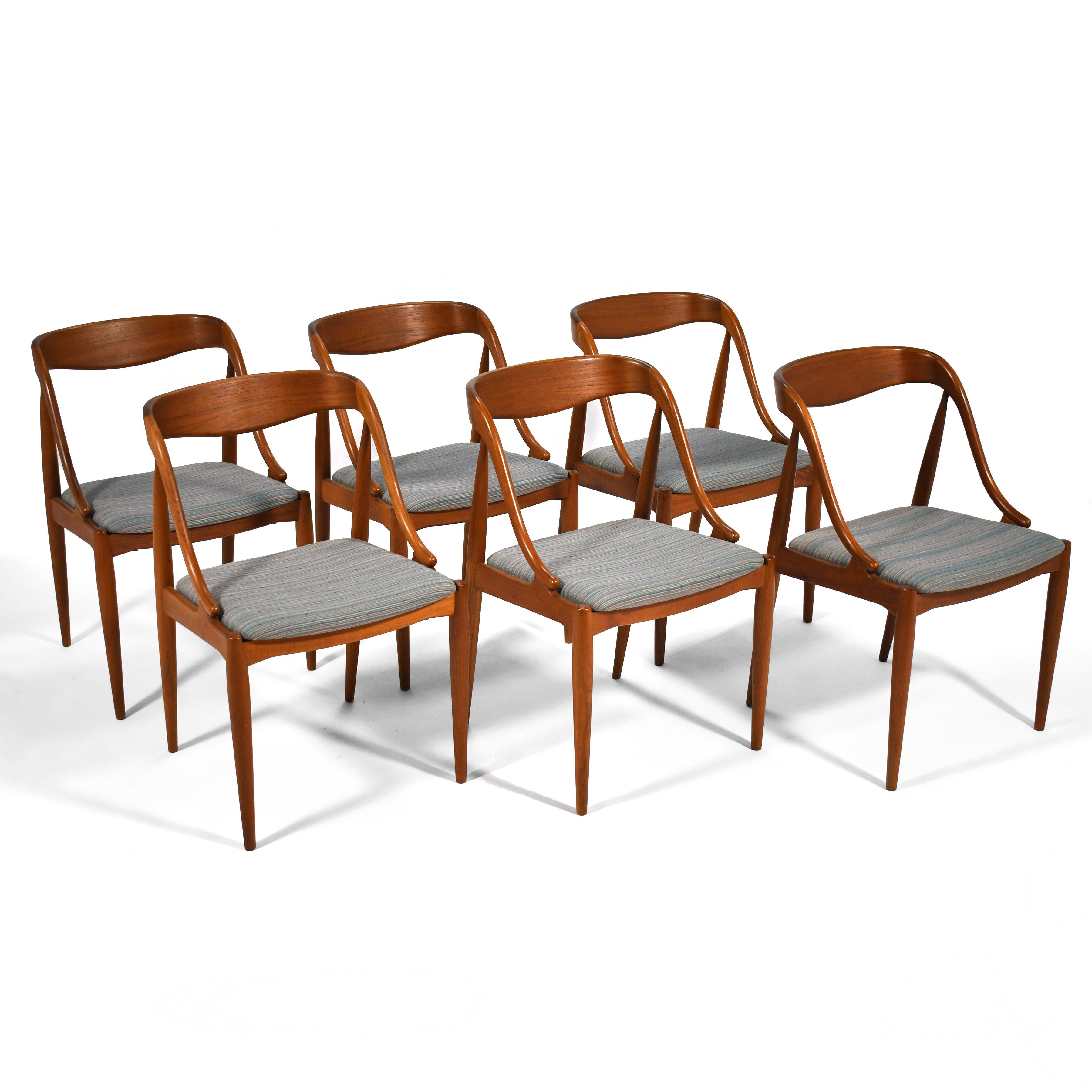 Johannes Andersen Dining Chairs by Uldum Møbelfabrik Set of 6 For Sale 2