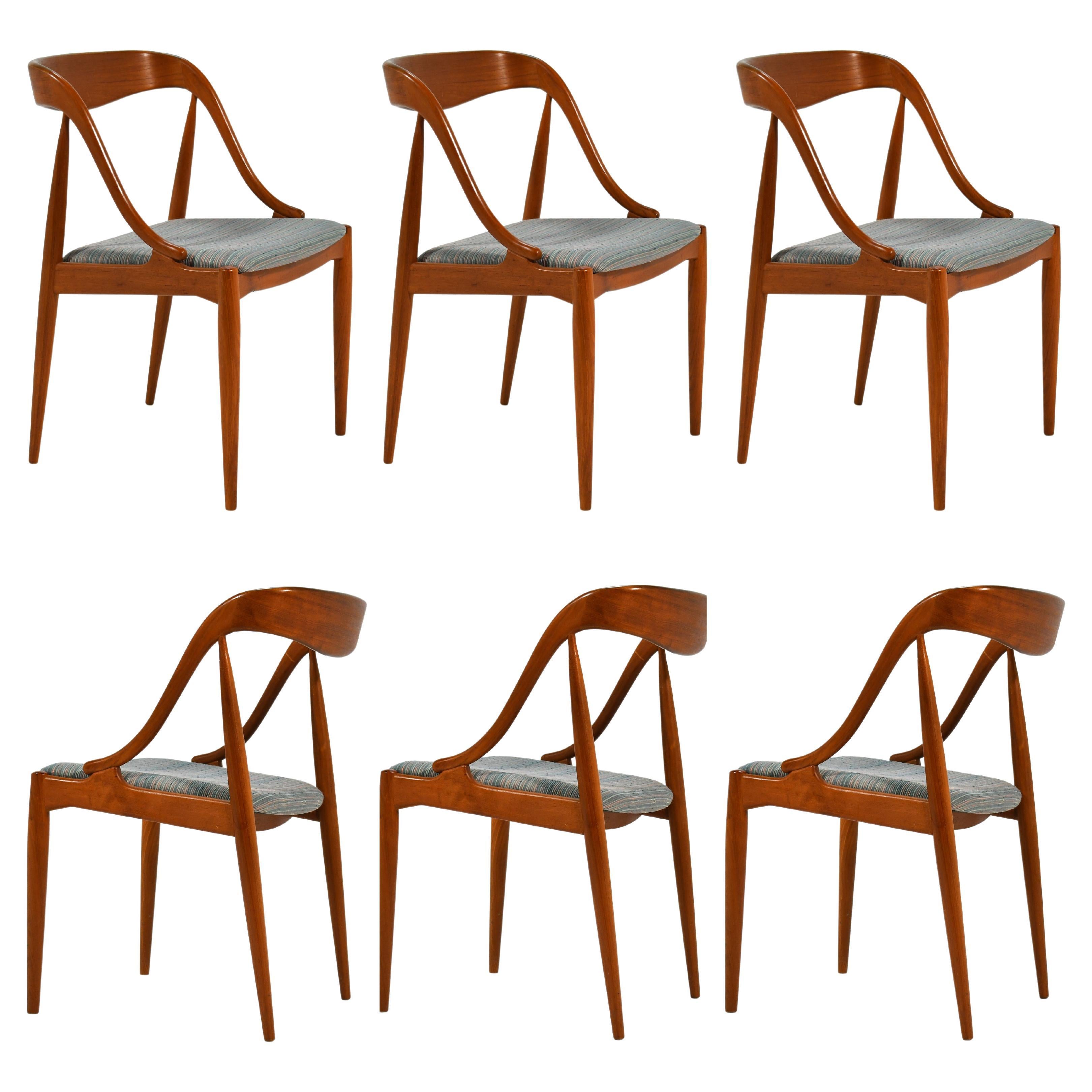 Johannes Andersen Dining Chairs by Uldum Møbelfabrik Set of 6