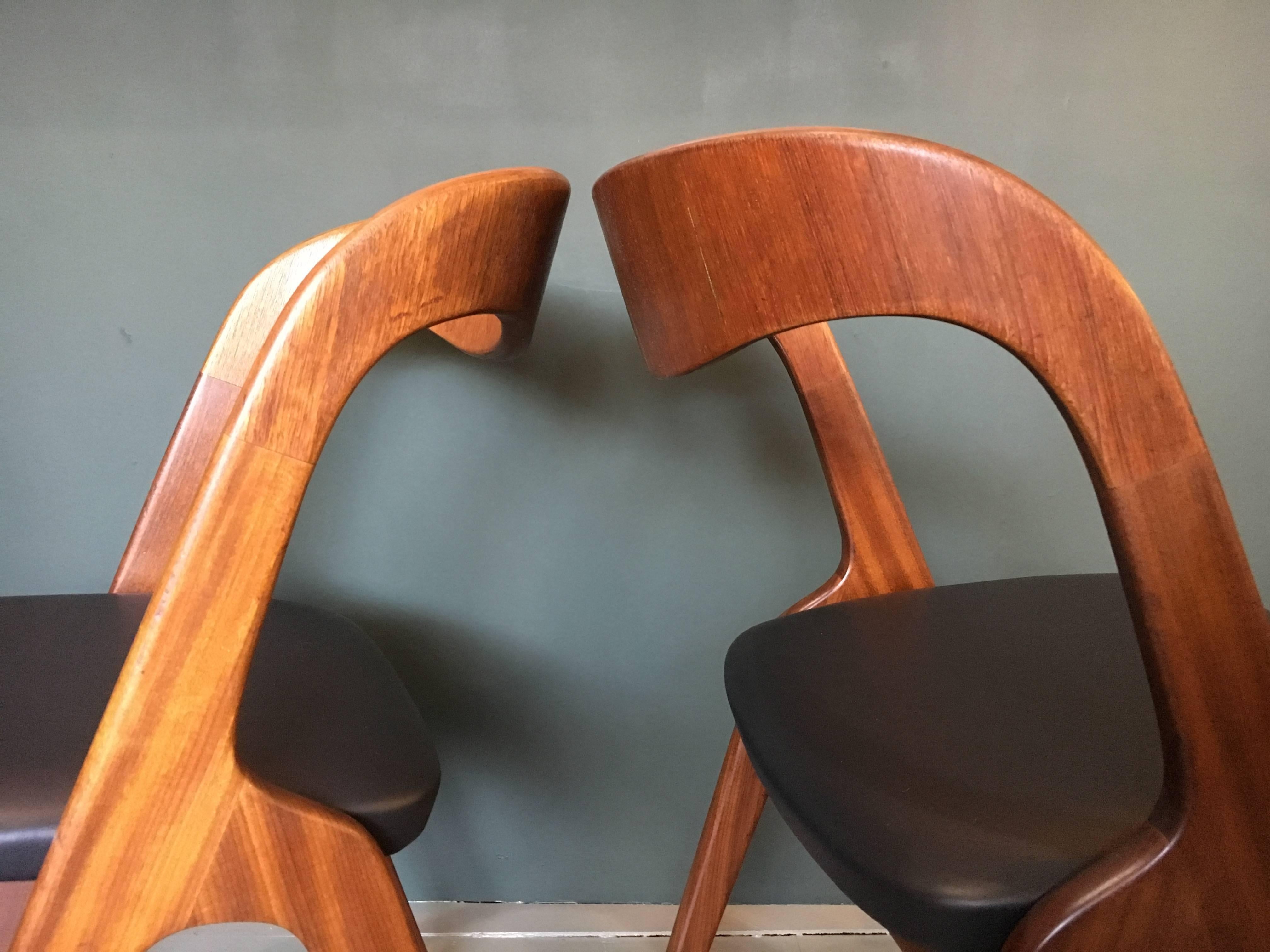 Johannes Andersen Dining Chairs, Set of Ten, Reupholstered 4