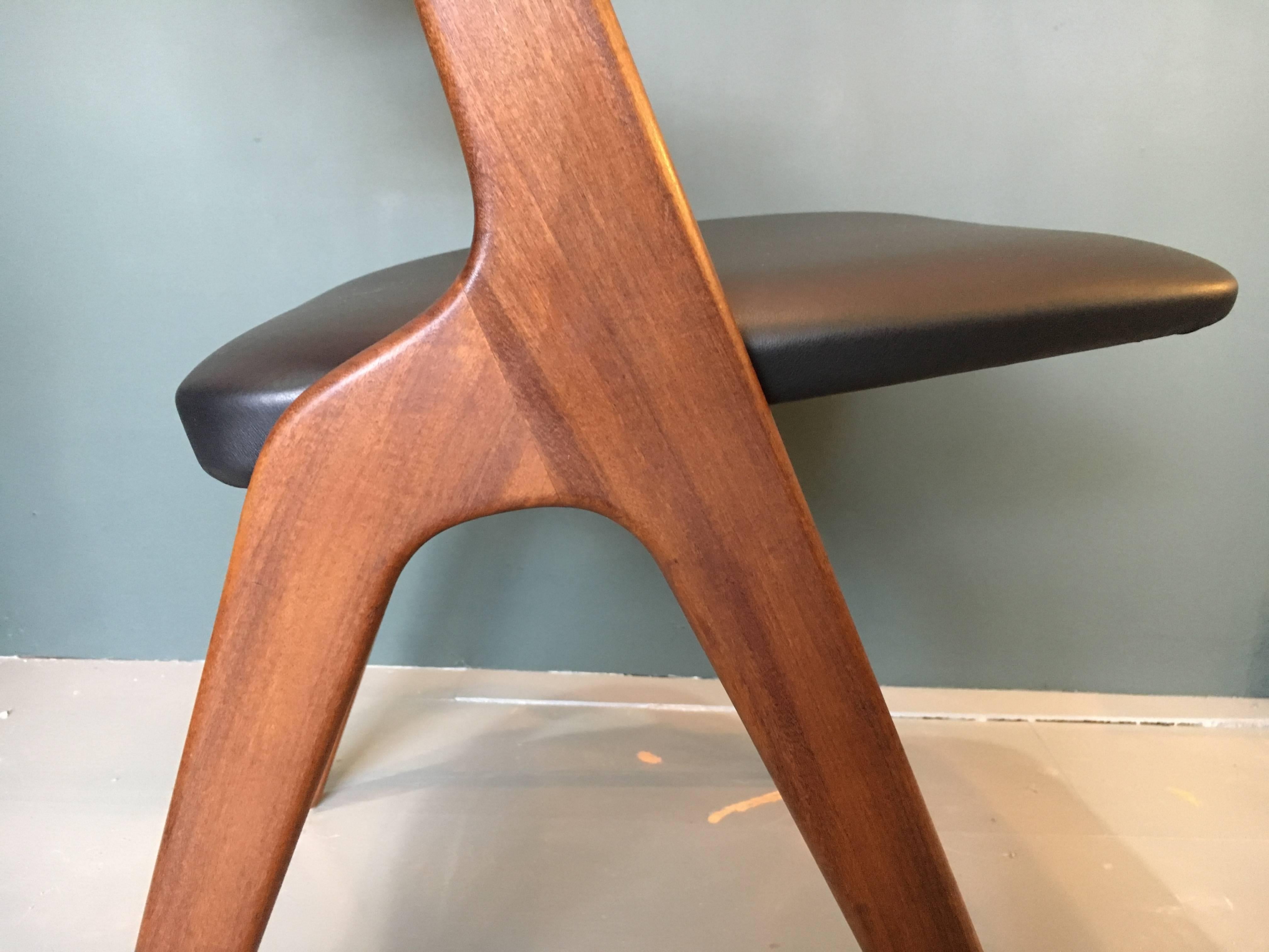 Johannes Andersen Dining Chairs, Set of Ten, Reupholstered 1