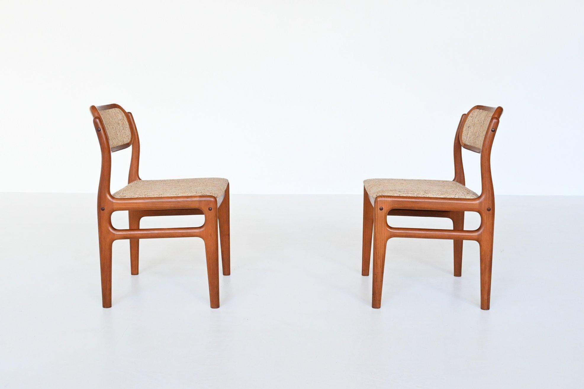 Johannes Andersen Dining Chairs Teak Uldum Mobelfabrik, Denmark, 1960 2