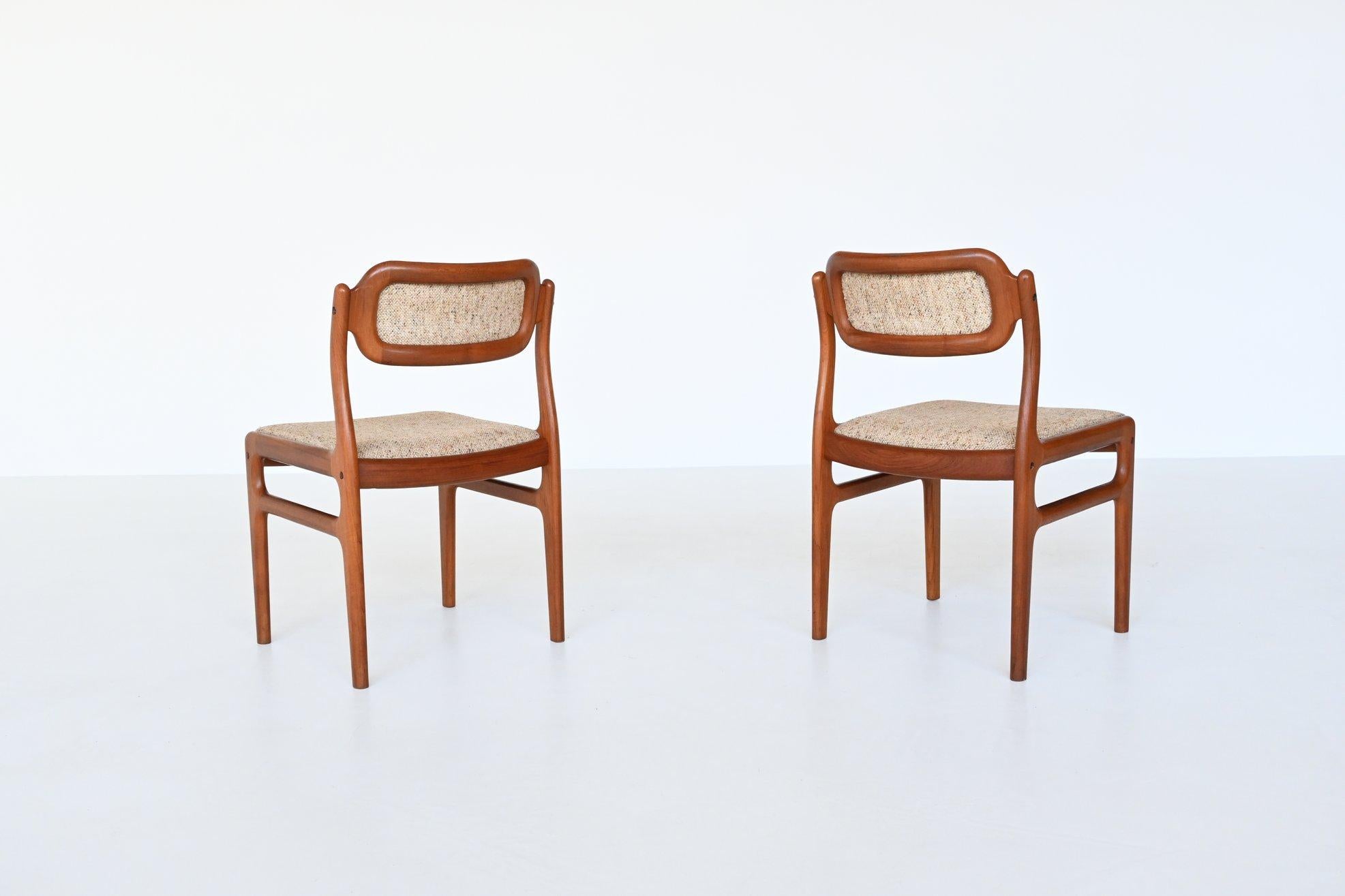 Johannes Andersen Dining Chairs Teak Uldum Mobelfabrik, Denmark, 1960 3