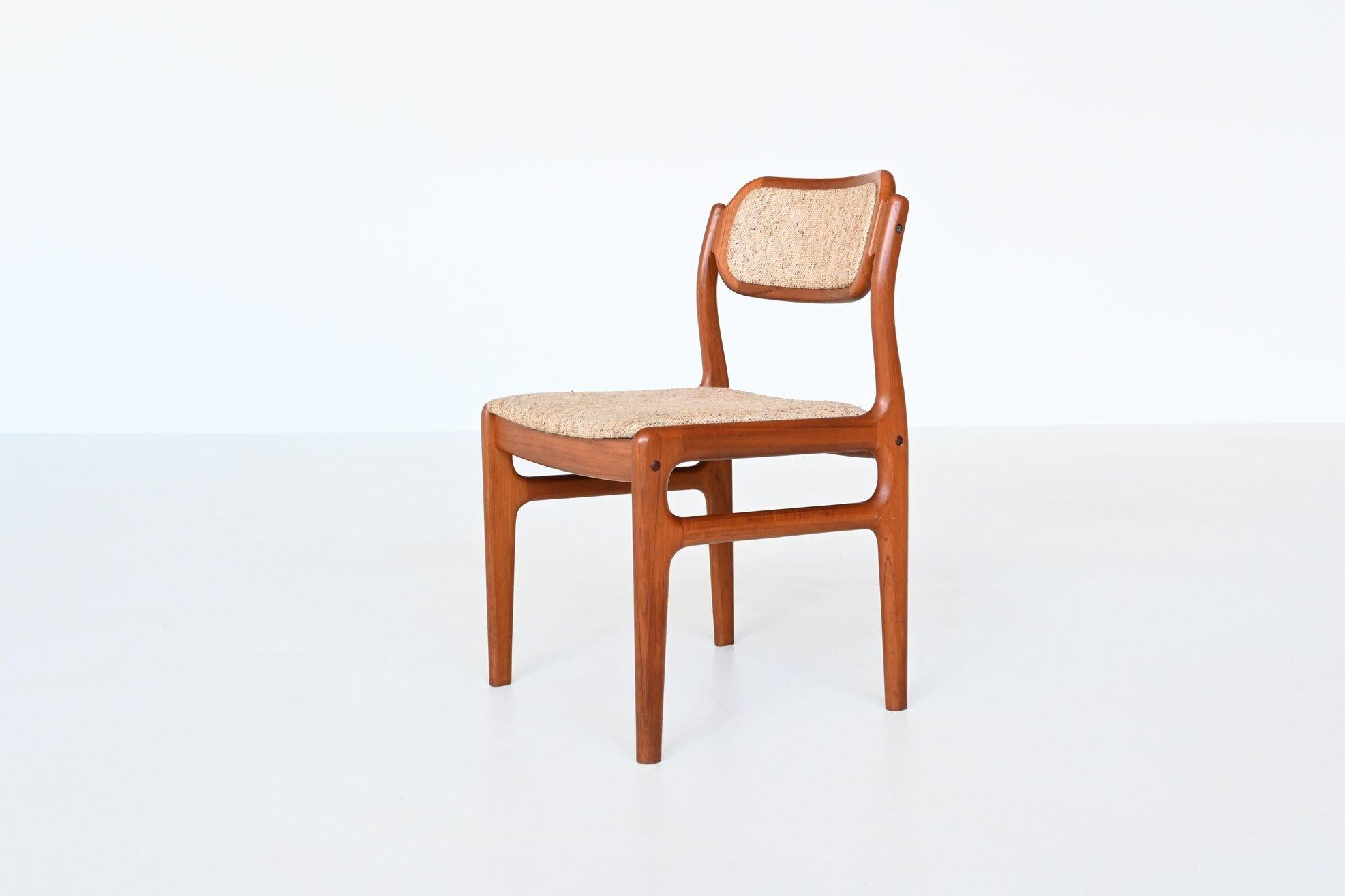 Johannes Andersen Dining Chairs Teak Uldum Mobelfabrik, Denmark, 1960 5