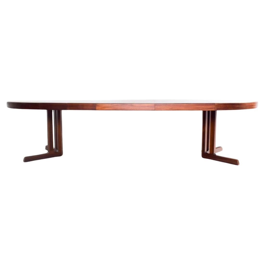 Johannes Andersen Dining Table by Hans Bech in Denmark Xlarge with 3 Leaves In Good Condition In San Diego, CA