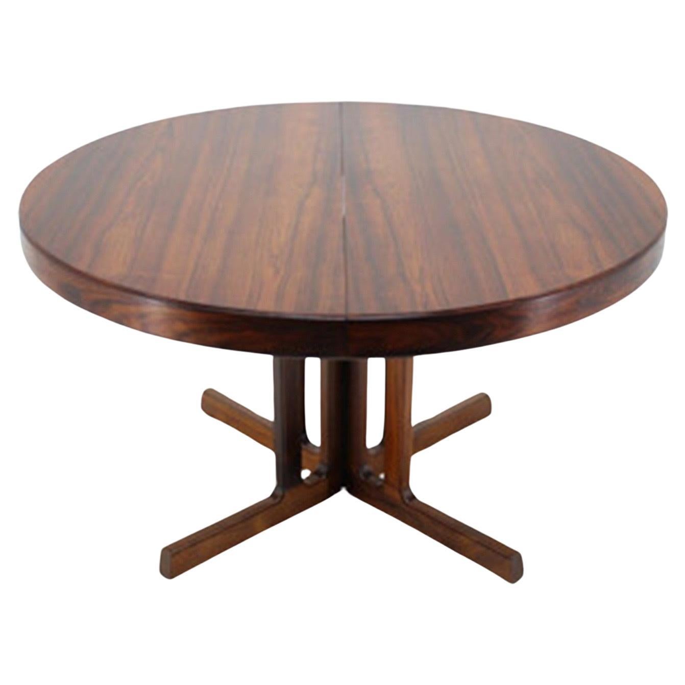 20th Century Johannes Andersen Dining Table by Hans Bech in Denmark Xlarge with 3 Leaves