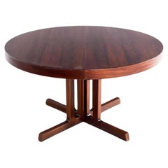 Johannes Andersen Dining Table by Hans Bech in Denmark Xlarge with 3 Leaves