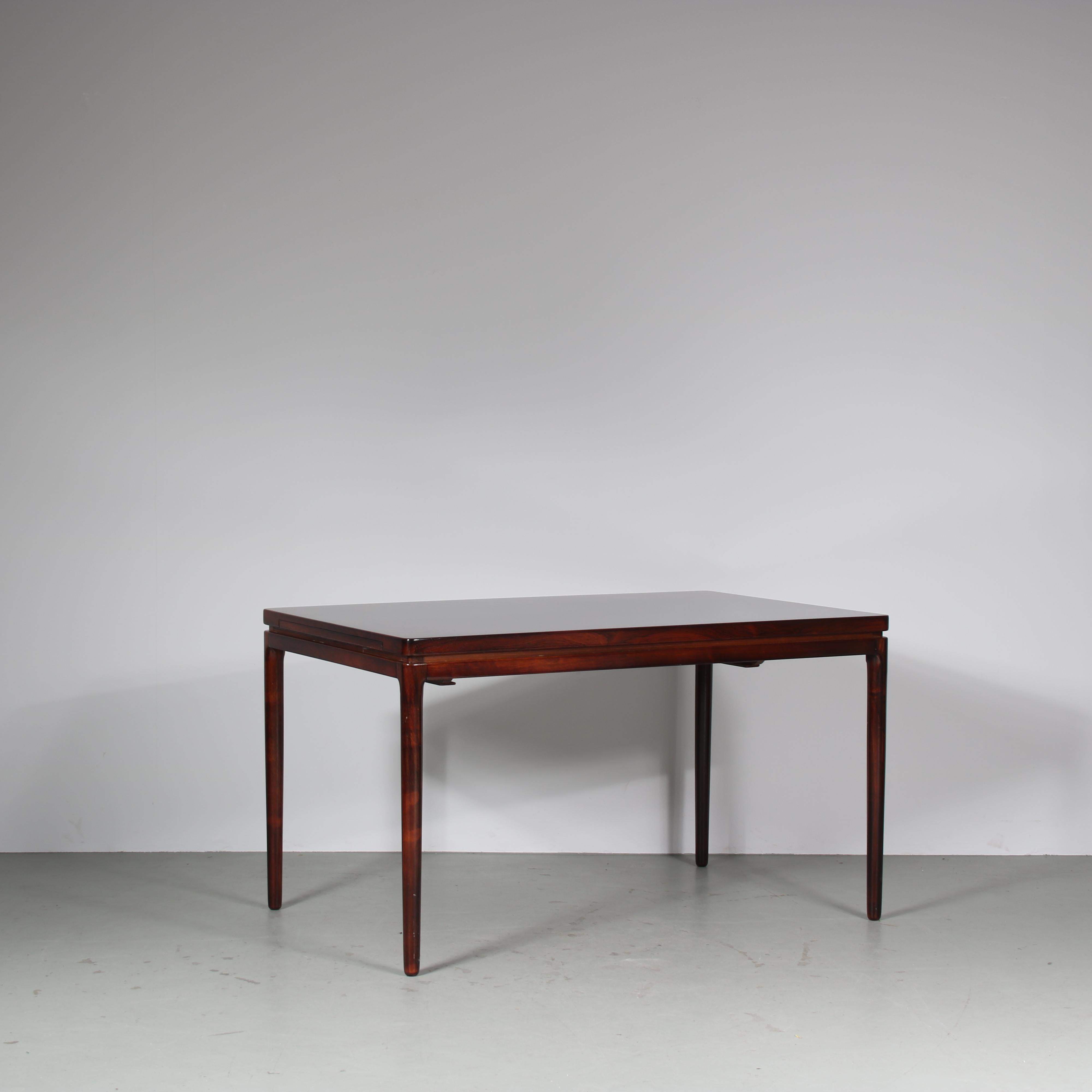 Wood Johannes Andersen Dining Table for Christian Linneberg, Denmark 1960