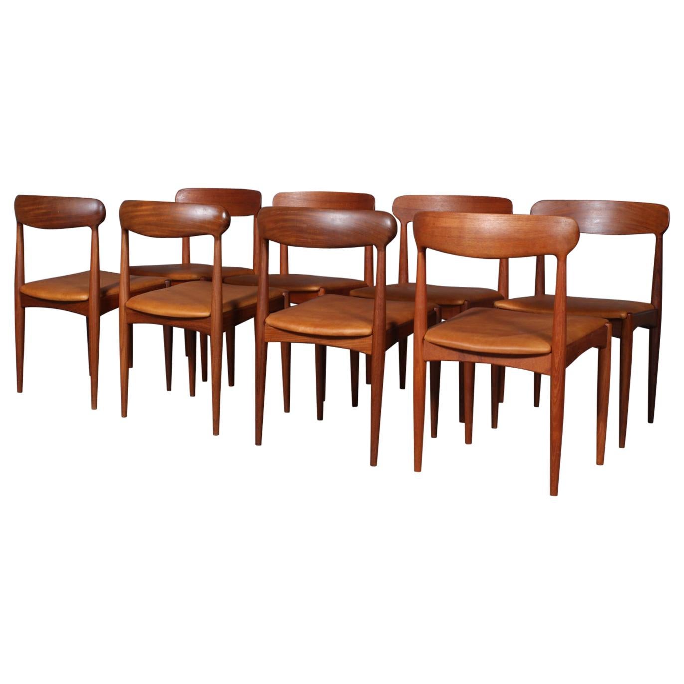 Johannes Andersen Eight Dining Chairs