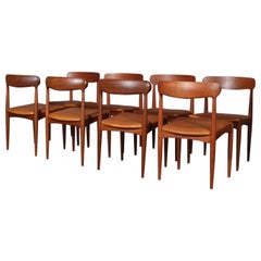 Johannes Andersen Eight Dining Chairs