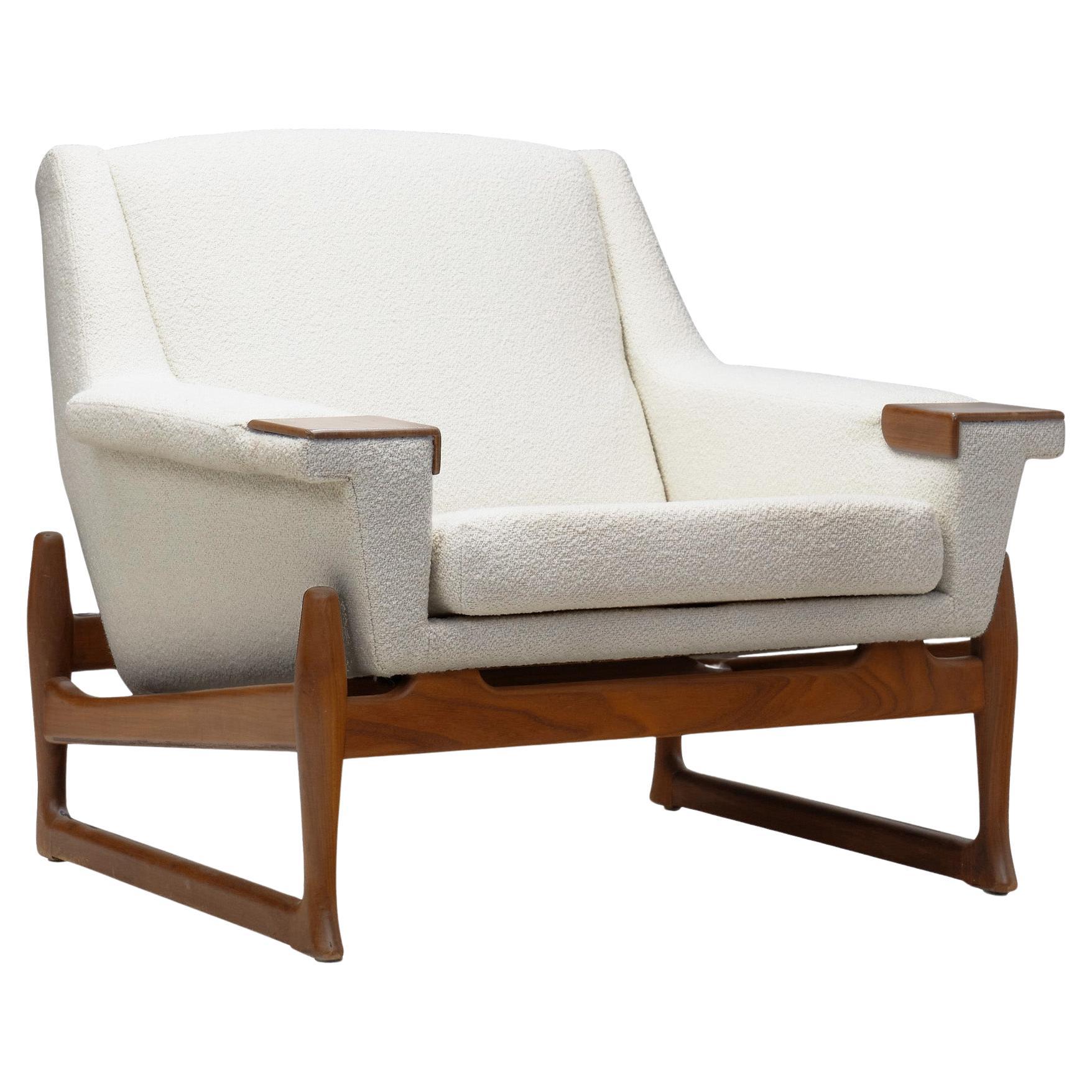 Johannes Andersen "Excellent" Lounge Chair, Sweden 1960s For Sale