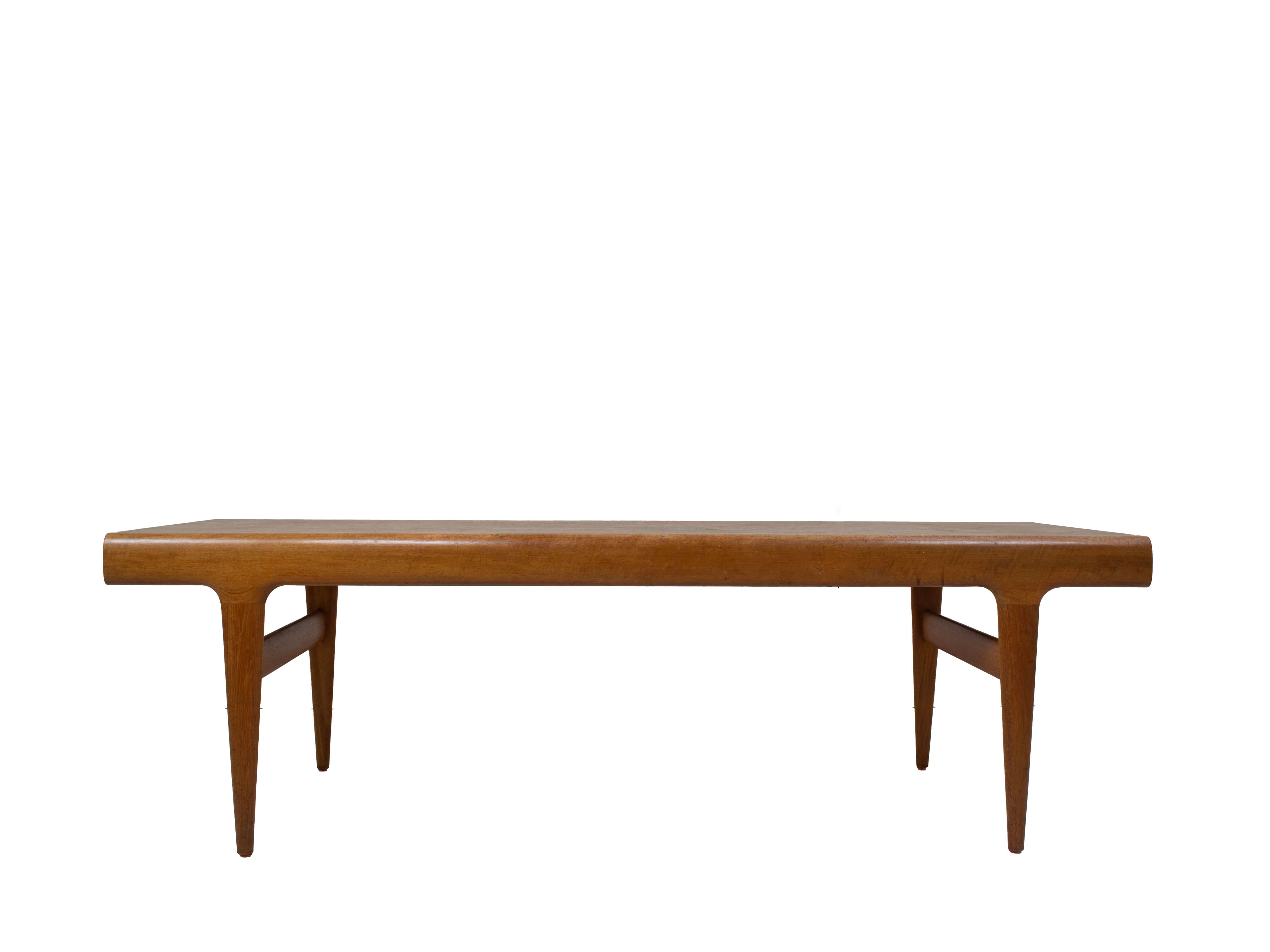 Danish Johannes Andersen Extendable Teak Coffee Table for Uldum Møbelfabrik, 1960s