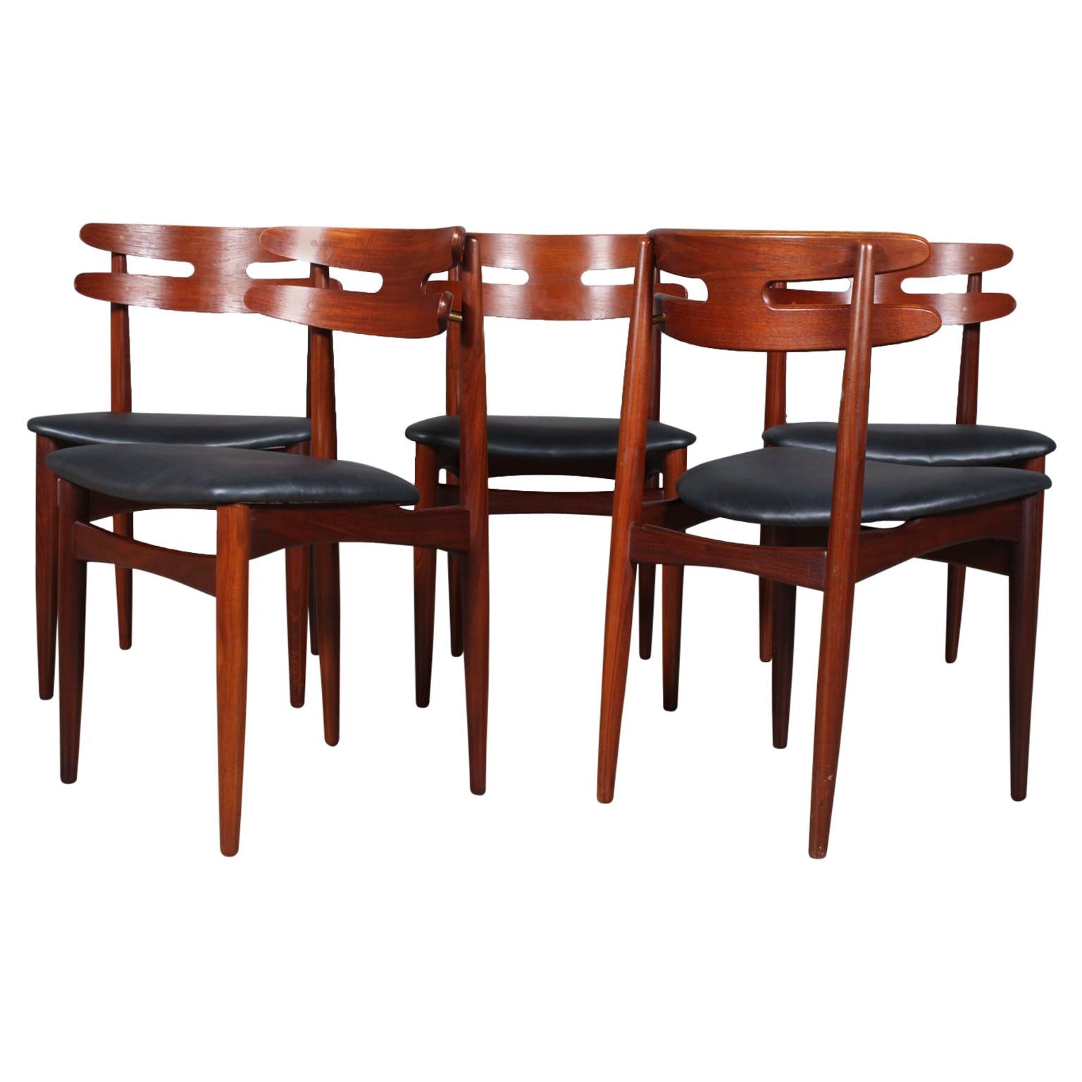 Johannes Andersen Five Dining Chairs