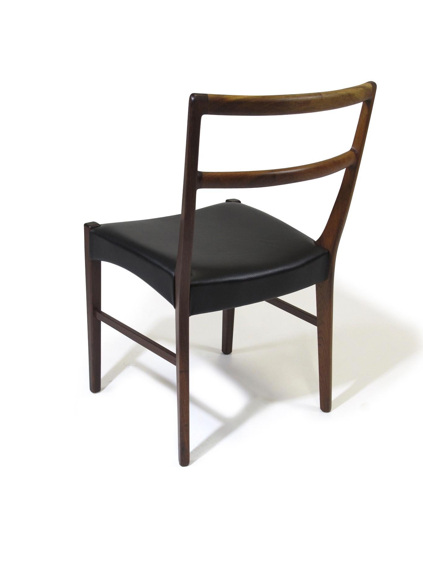 Danish Johannes Andersen for Bernhard Pedersen & Sons Rosewood Dining Chairs - Set of 8