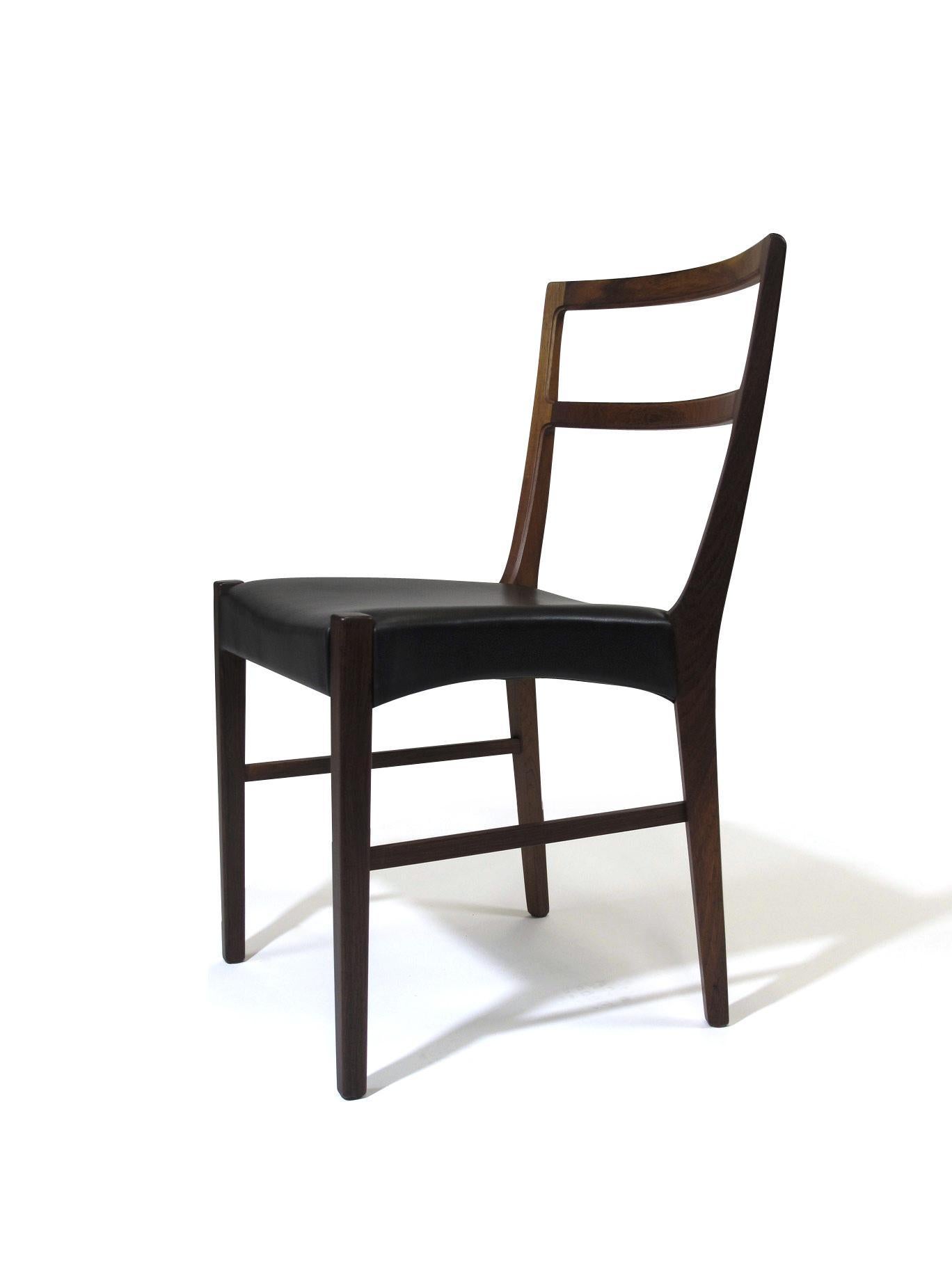 Oiled Johannes Andersen for Bernhard Pedersen & Sons Rosewood Dining Chairs - Set of 8