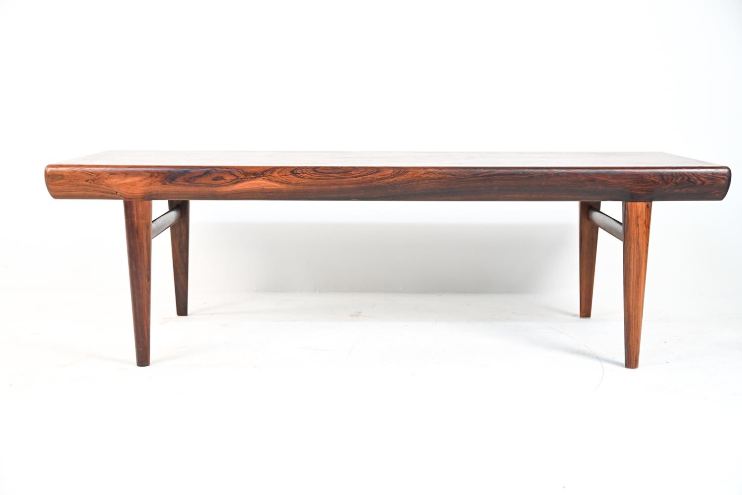 Johannes Andersen for CFC Silkeborg Rosewood Coffee Table, c. 1960's For Sale 9