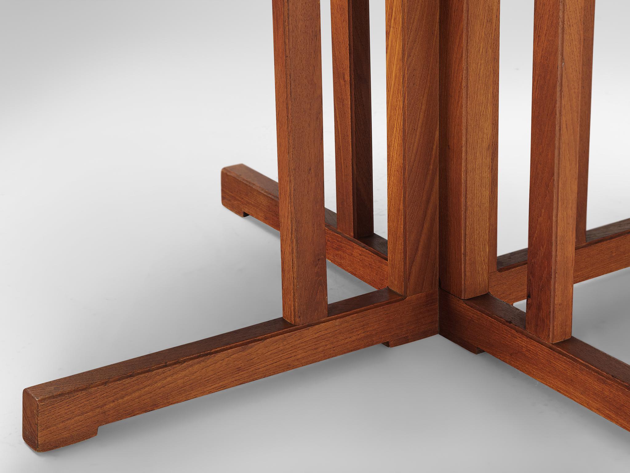 Mid-20th Century Johannes Andersen for Hans Bech Round Dining Table in Teak 1960s For Sale
