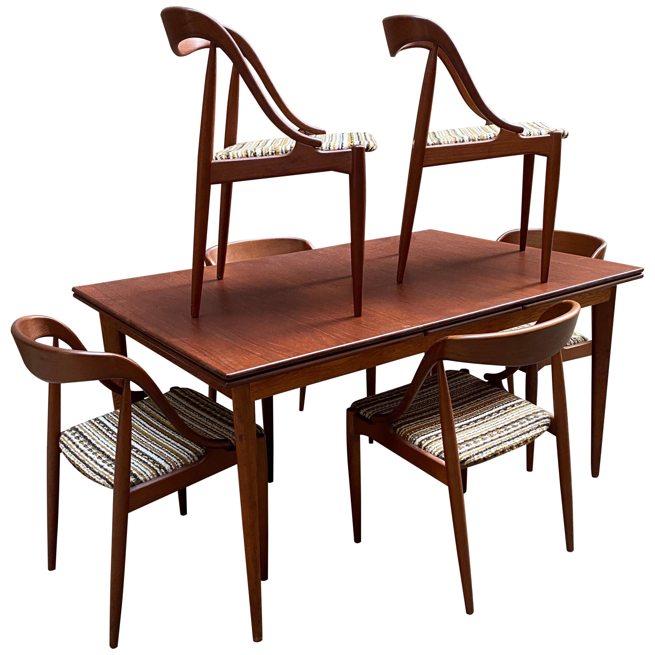 Johannes Andersen for Moreddi Teak Table and Chairs