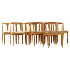 Johannes Andersen for Uldum Mobelfabrik MCM Teak Juliane Chairs, Set of 12
